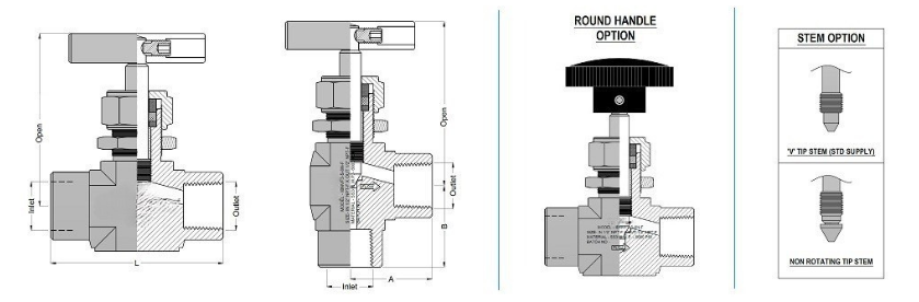 Pipe Gauge 90° Syphon Main View